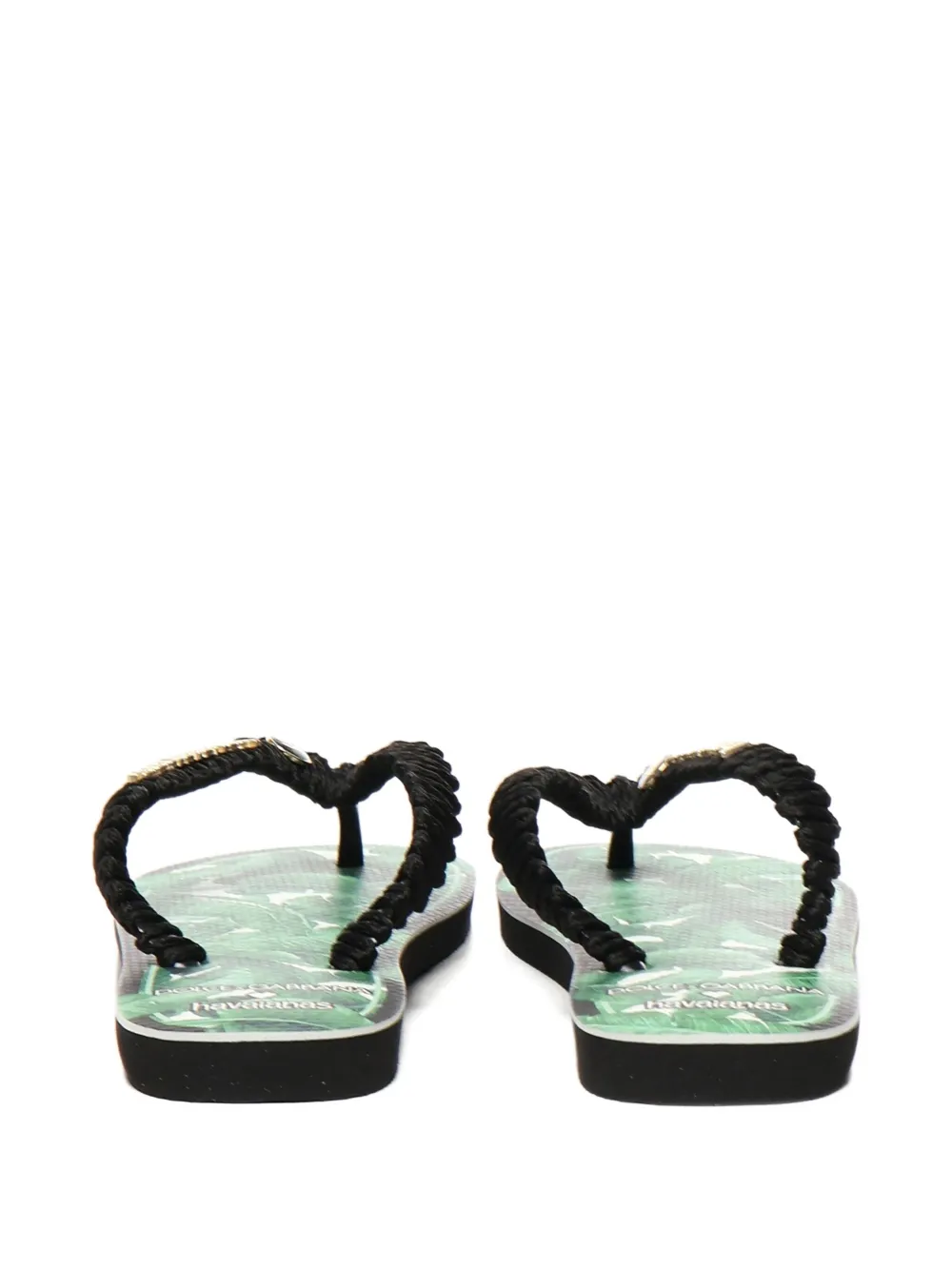 Dolce & Gabbana x Havaianas teenslippers met Banano-print Groen