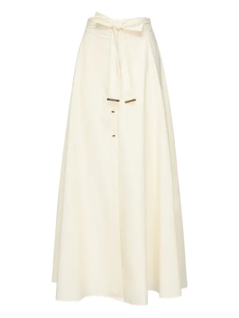 Marciano bow-tie button-front skirt