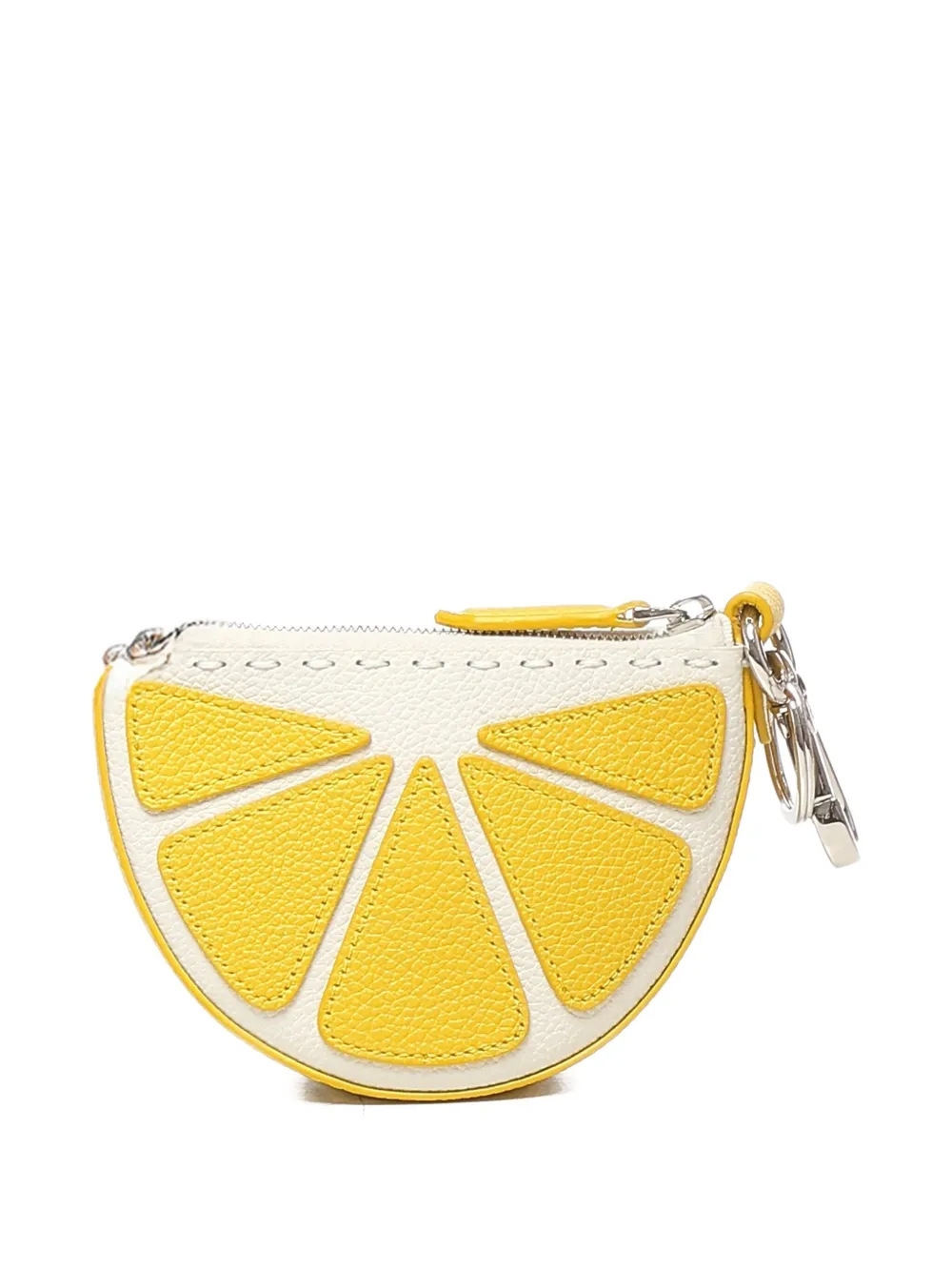 FENDI lemon-shaped keyring Geel