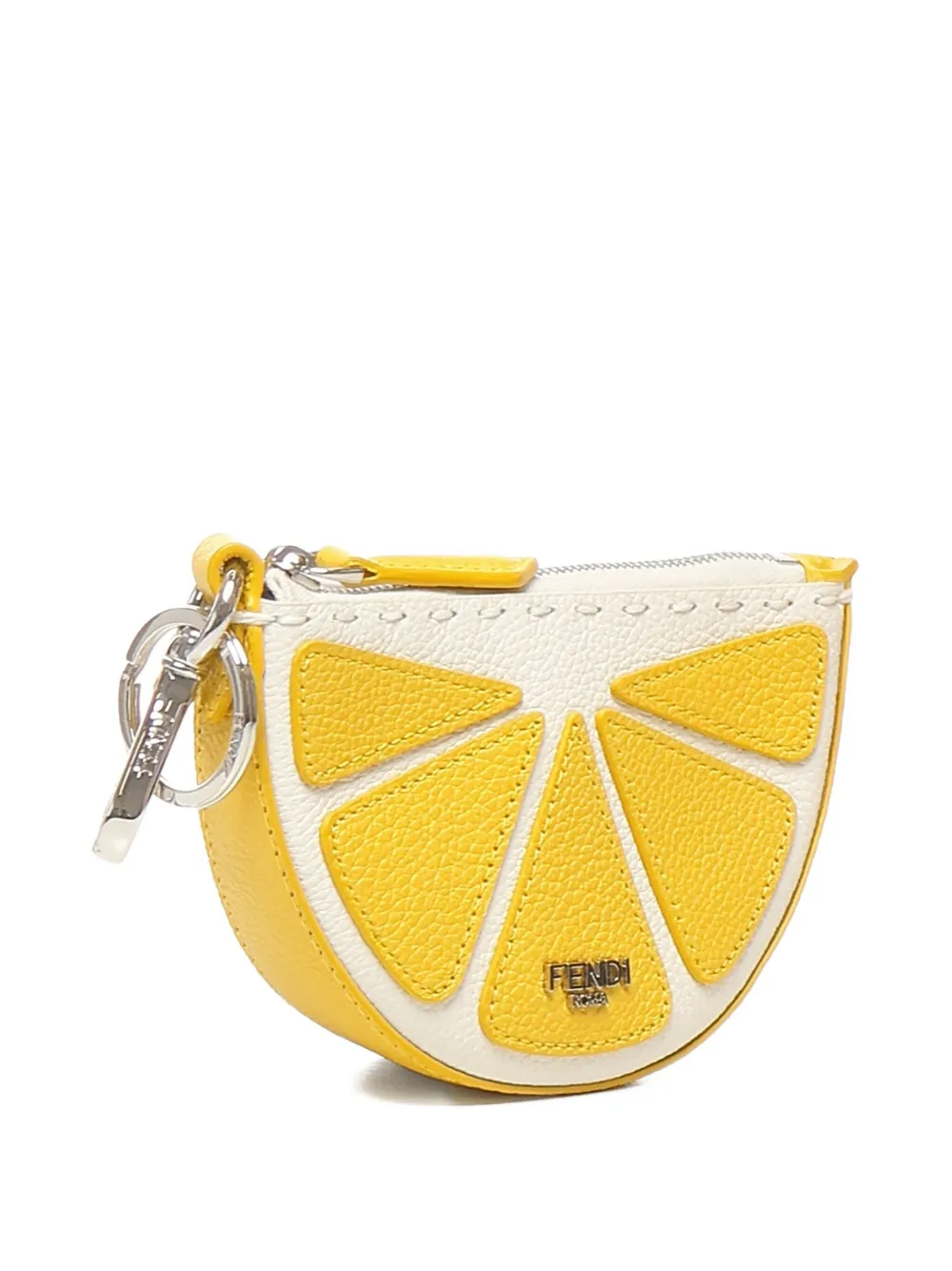 FENDI lemon-shaped keyring Geel