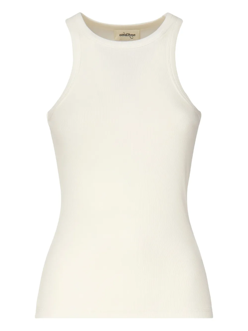Ottod'ame Ribbed Sleeveless Tank Top