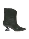 ALCHIMIA pointed-toe sculpted-heel ankle boots - Green