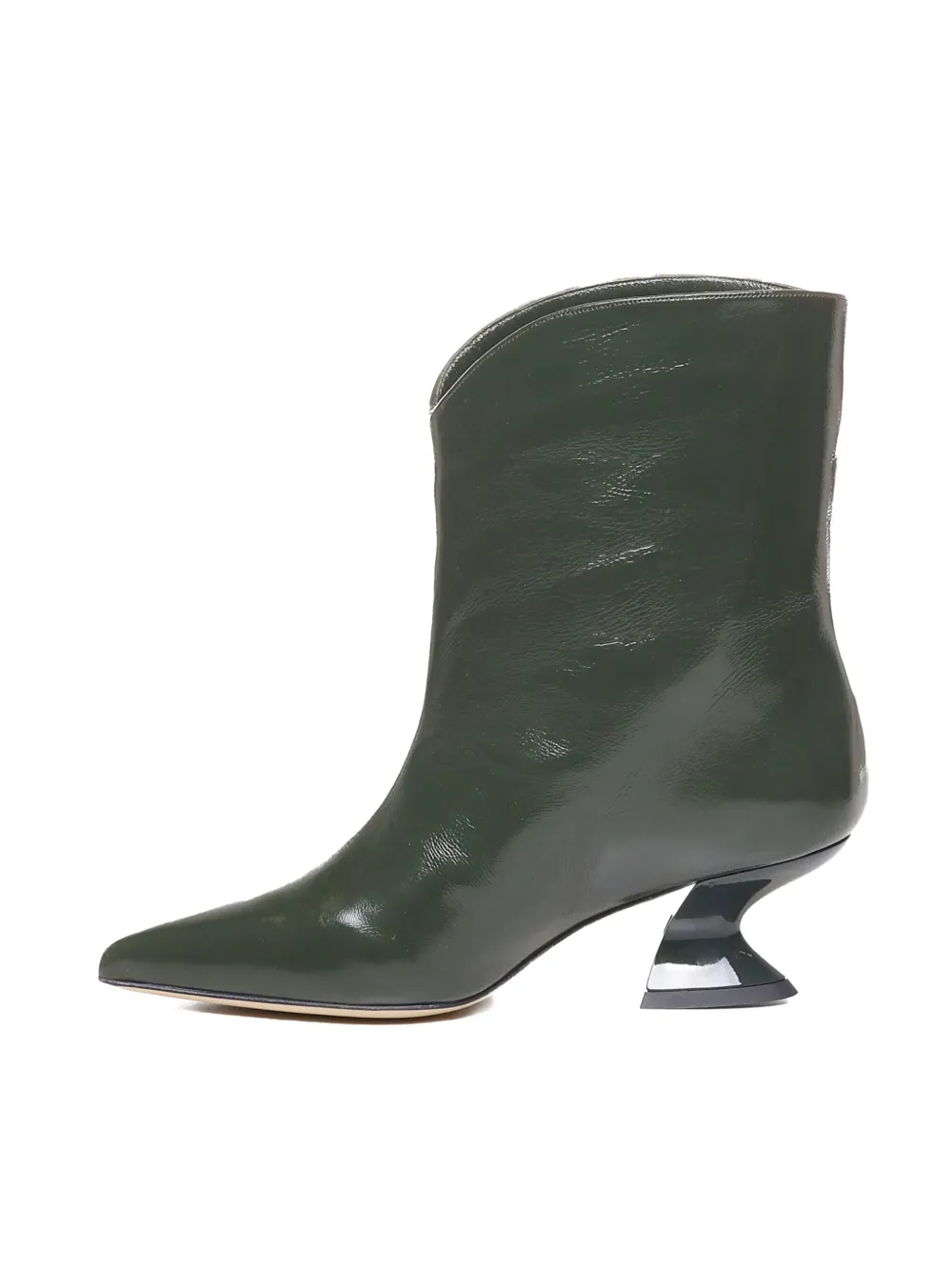 ALCHIMIA pointed-toe sculpted-heel ankle boots Green