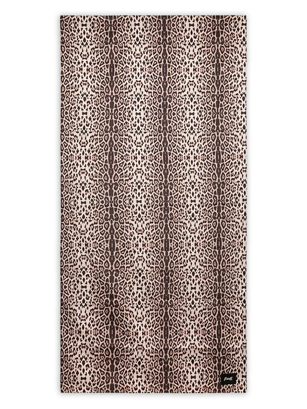 f**k  Fantasy leopard-print beach towel | Brown | Image 1