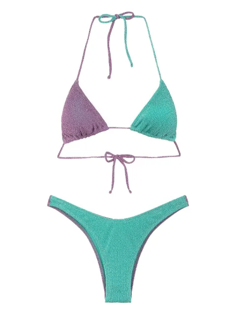 f**k  glitter triangle bikini