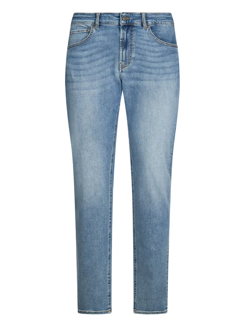 LIU JO logo-patch slim-fit jeans Blauw