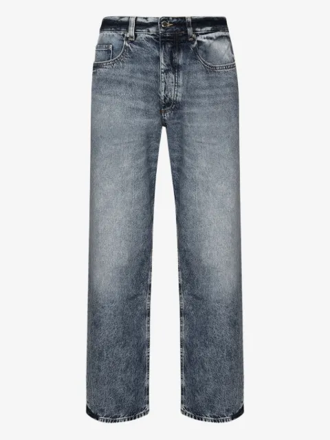 ICON DENIM acid-wash jeans