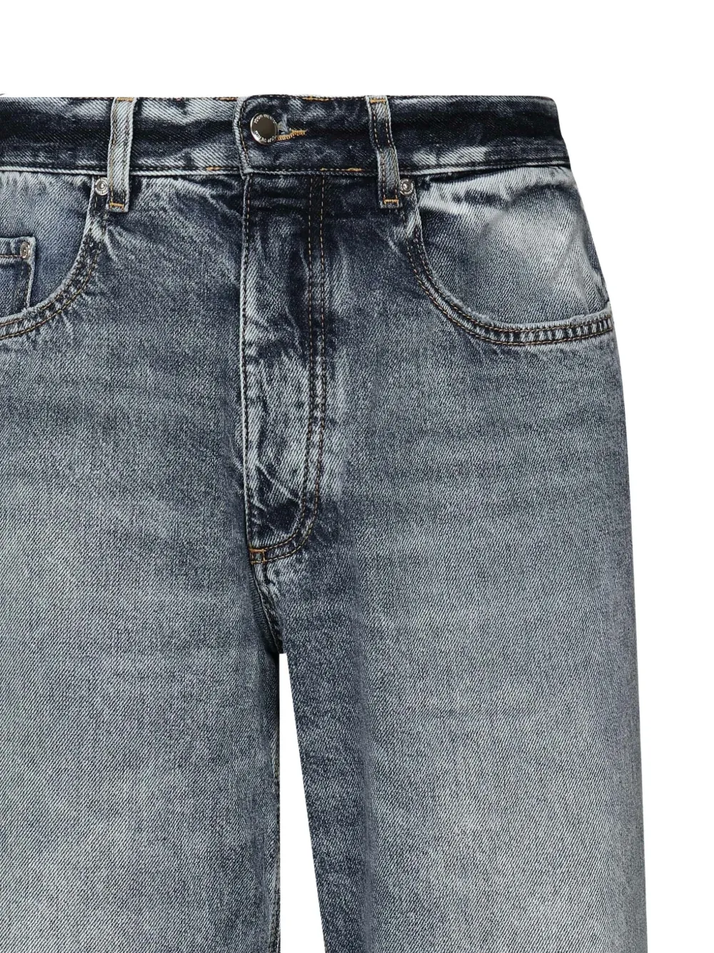 ICON DENIM Jeans met acid-wassing Blauw