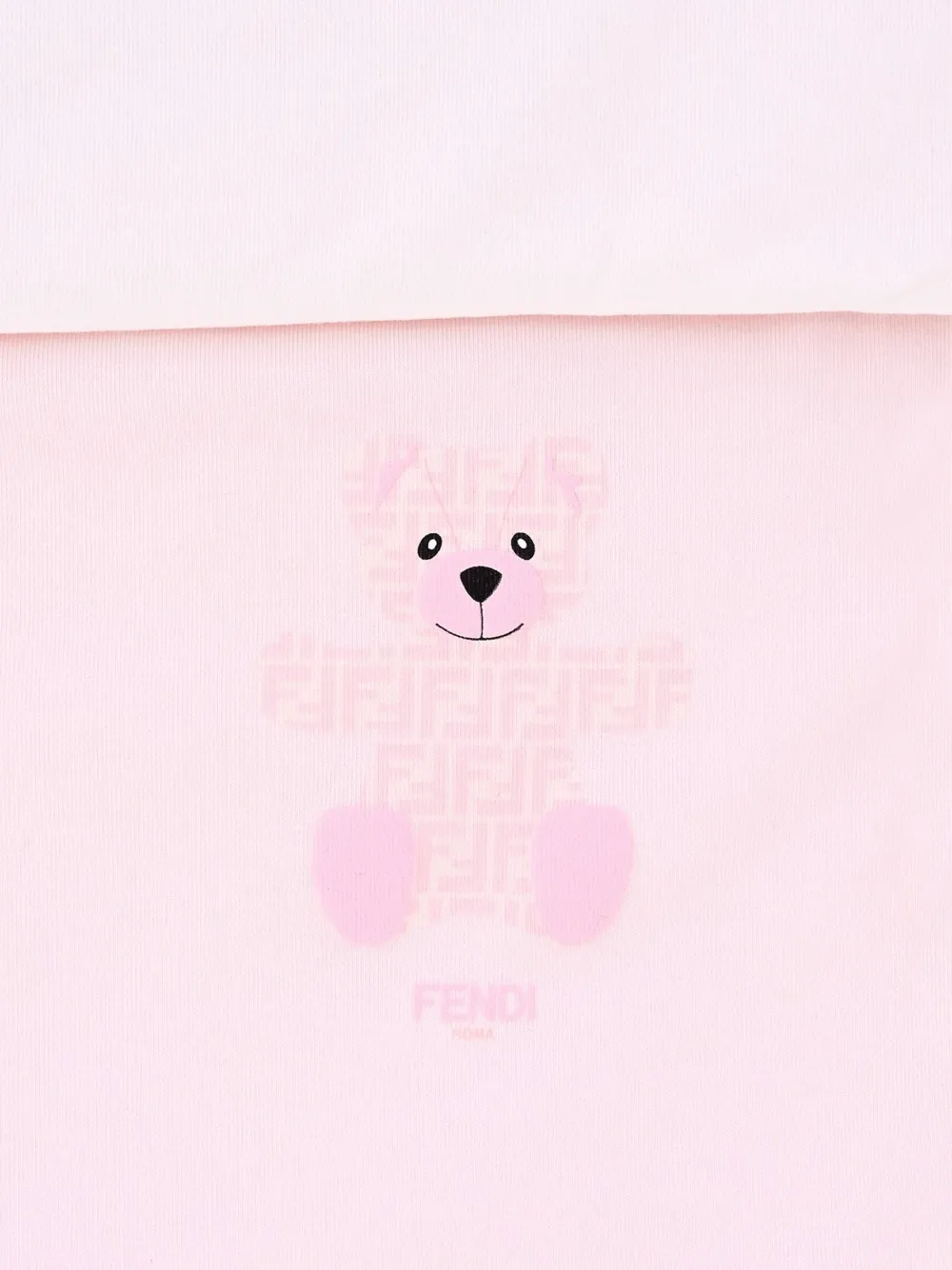 Fendi Kids Slaapzak met teddybeerprint Roze