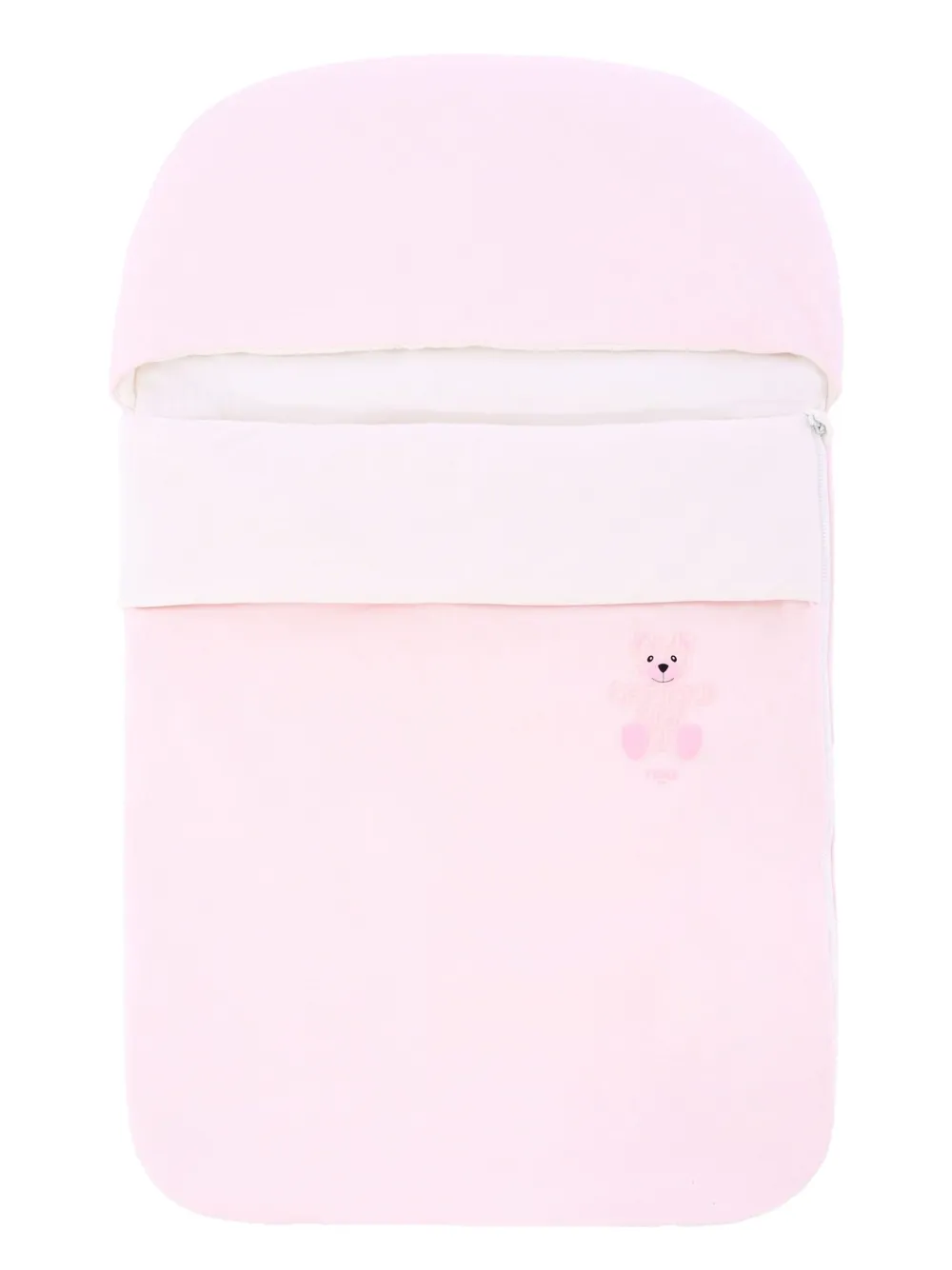 Fendi Kids teddy-print sleeping bag - Rosa
