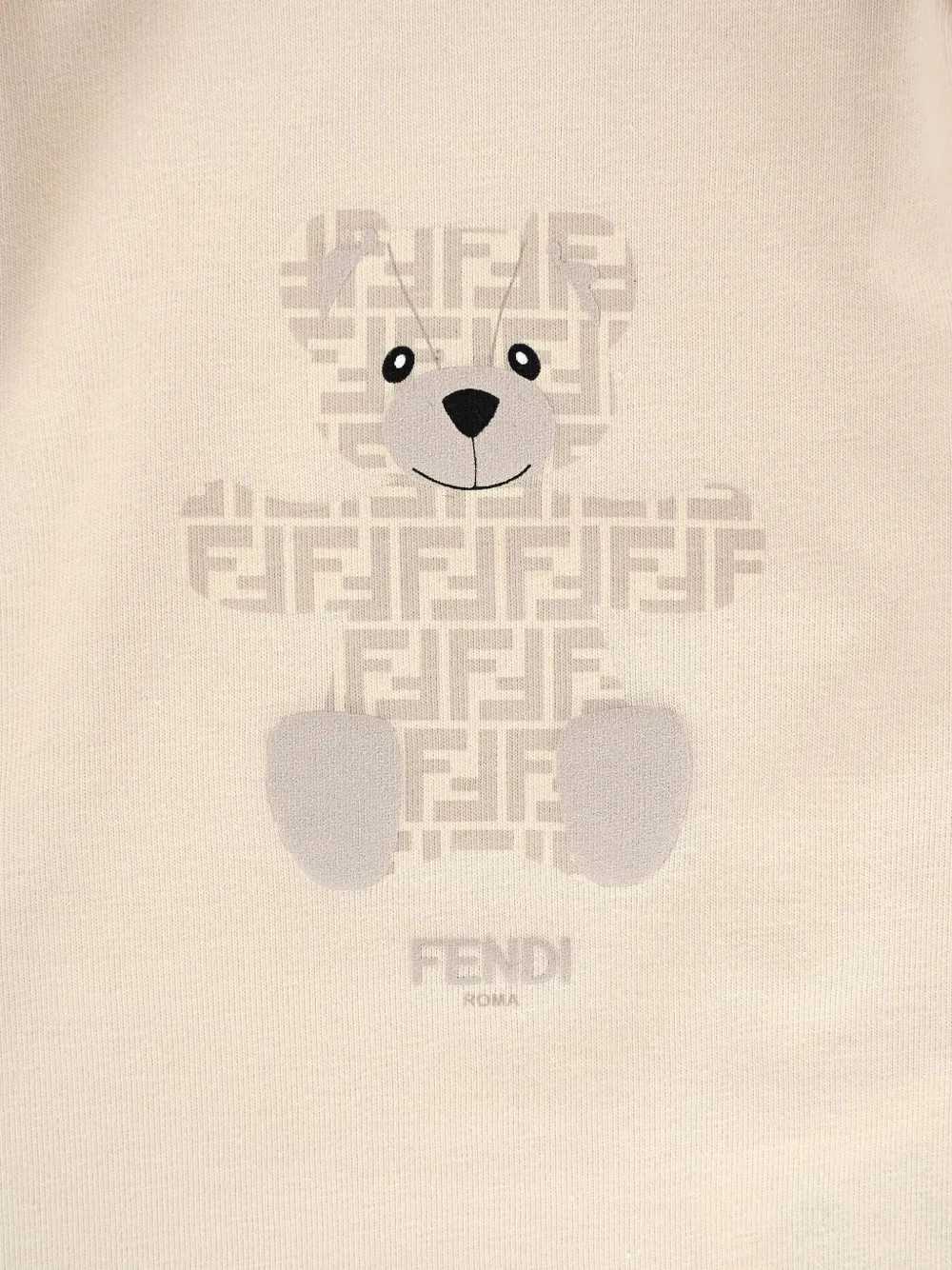 Fendi Kids Trainingspak met teddybeerprint en FF-patroon Beige