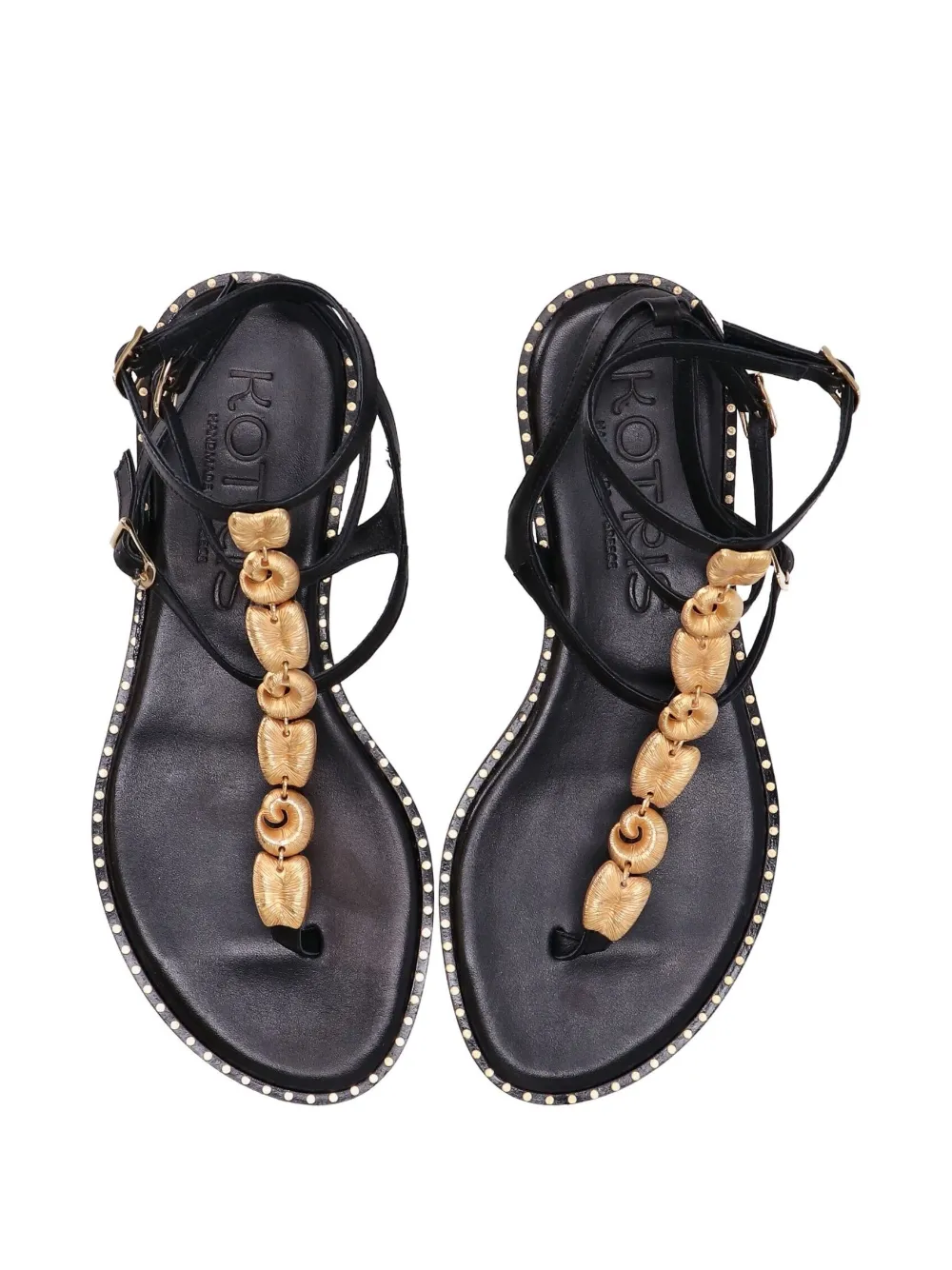 Kotris Sandals Milos buckle-fastening embellished sandals Black
