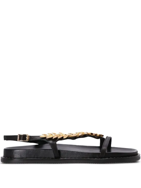 Kotris Sandals leaf-embellished buckle sandals
