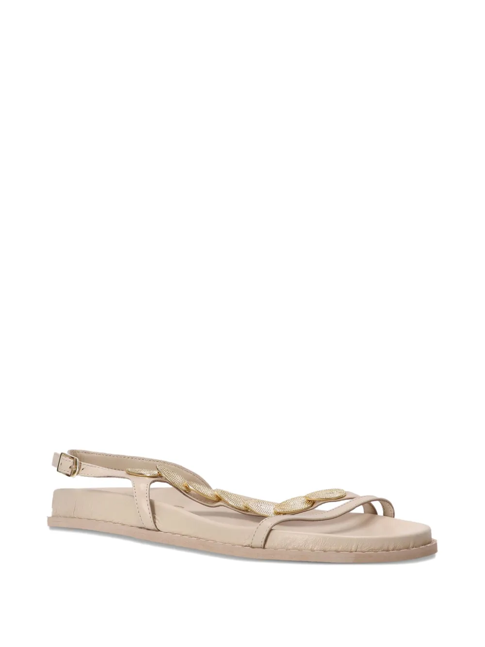 Kotris Sandals buckle-embellished leather sandals Neutrals