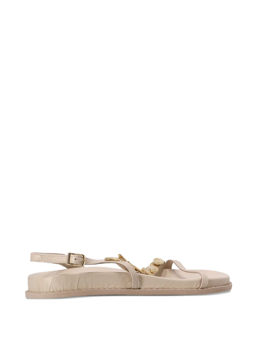 Kotris Sandals buckle-embellished leather sandals Neutrals