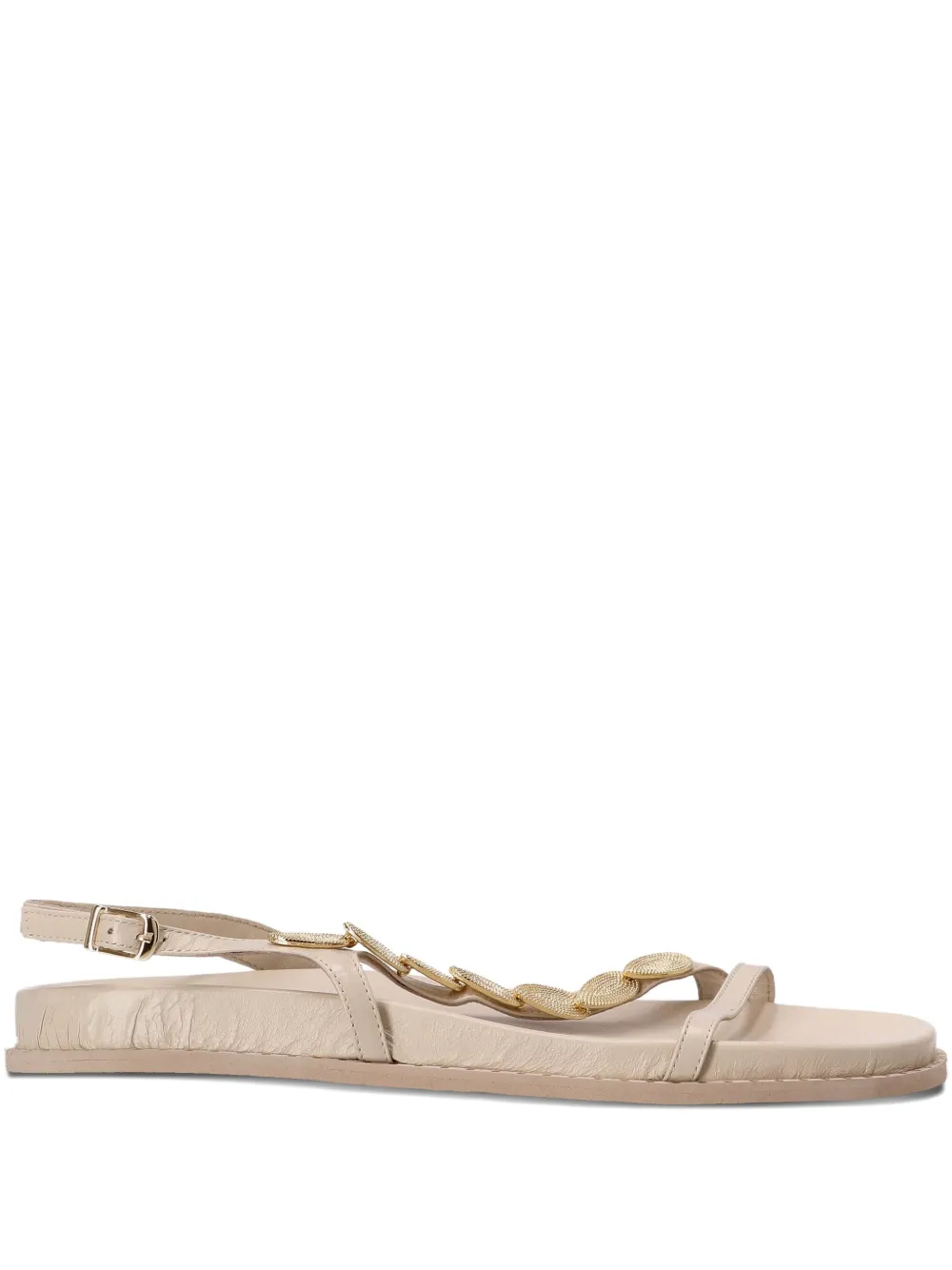 Kotris Sandals buckle-embellished leather sandals Neutrals