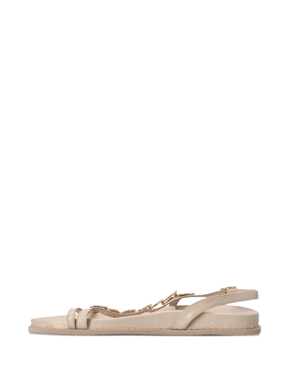 Kotris Sandals buckle-embellished leather sandals Neutrals