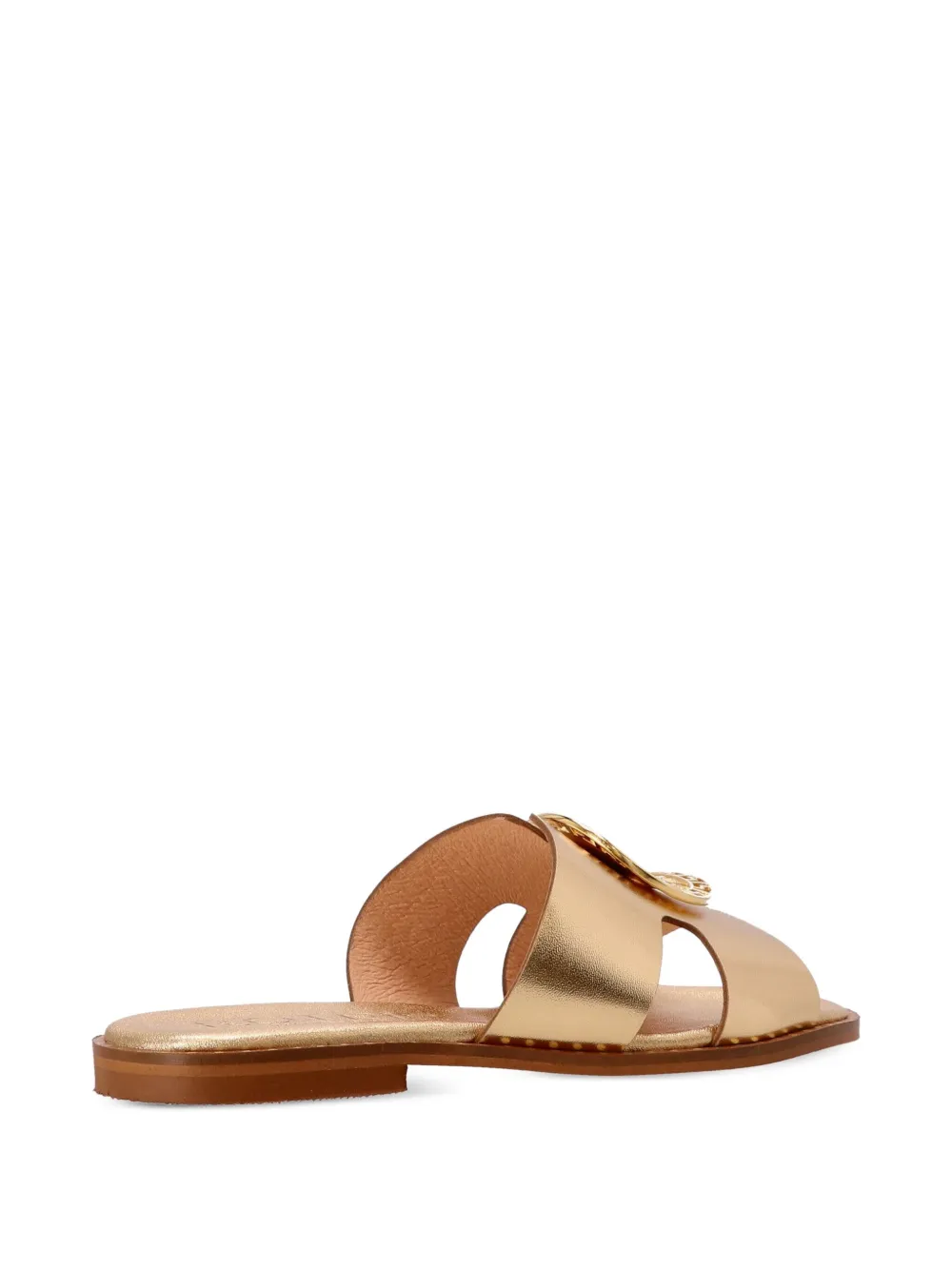 Kotris Sandals metallic leather sandals Gold