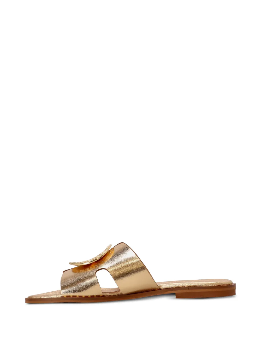 Kotris Sandals metallic leather sandals Gold
