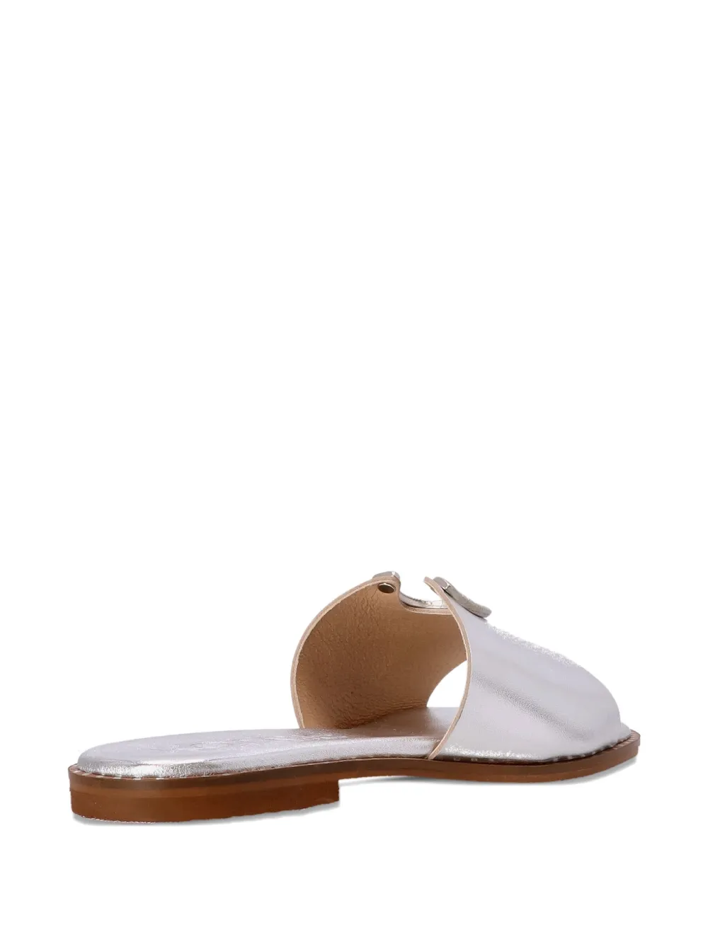 Kotris Sandals horseshoe-detail leather sandals Silver