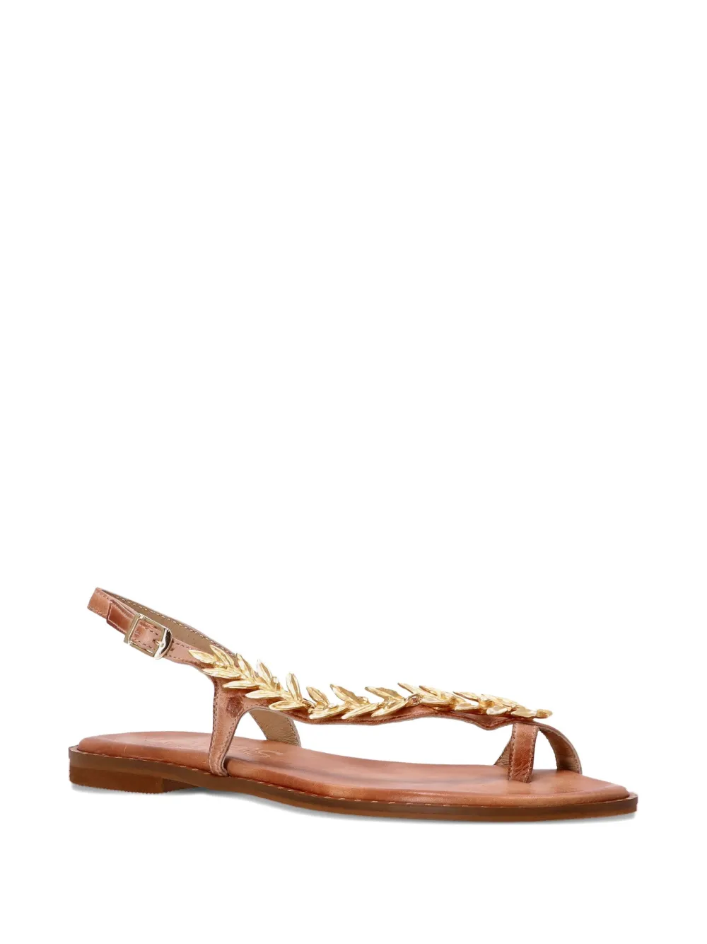 Kotris Sandals leaf-embellished slingback sandals Neutrals