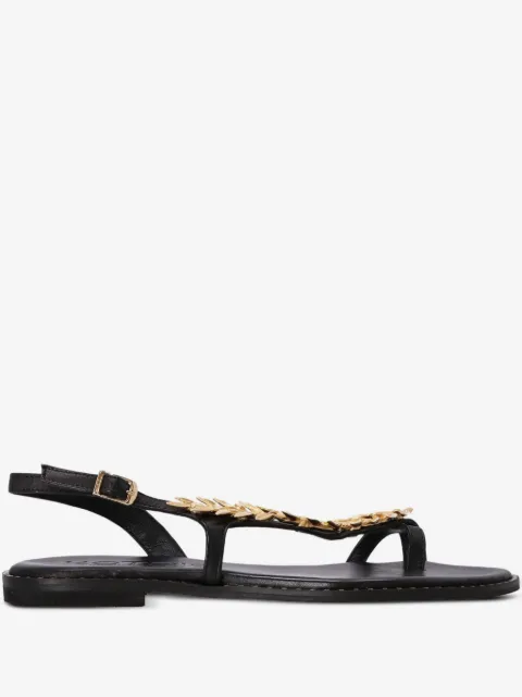 Kotris Sandals sandalias con tira trasera y detalle de hoja