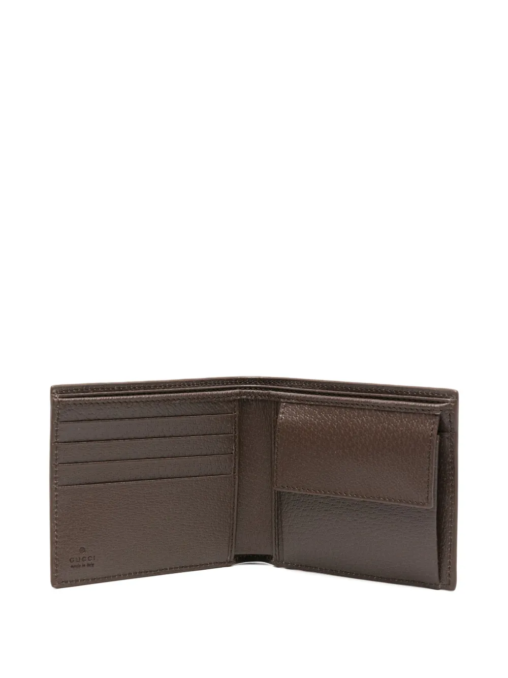 Gucci Gg Supreme-canvas Leather Wallet In Gray