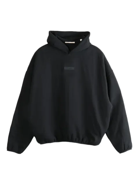 FEAR OF GOD ESSENTIALS logo-plaque hoodie