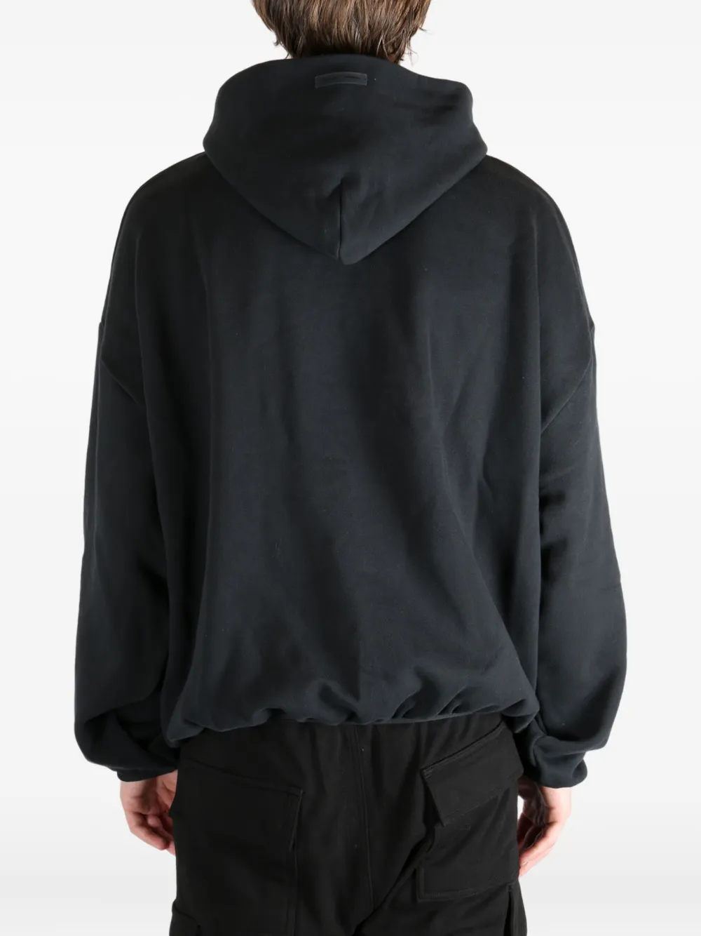 FEAR OF GOD ESSENTIALS logo-plaque hoodie Zwart