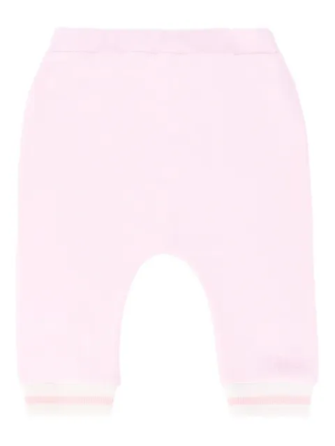 Fendi Kids logo-embroidered ribbed-cuff sweatpants