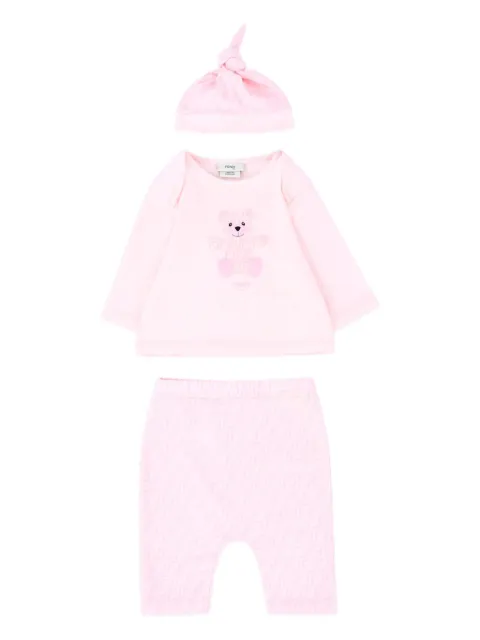 Fendi Kids teddy-print FF-pattern tracksuit