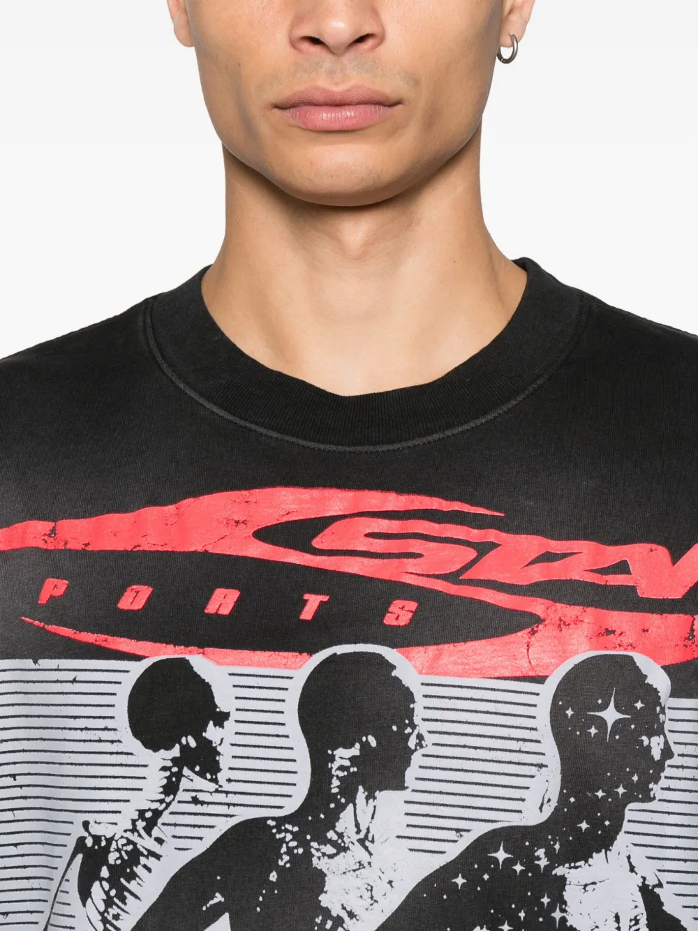 HELLSTAR graphic-print T-shirt Zwart