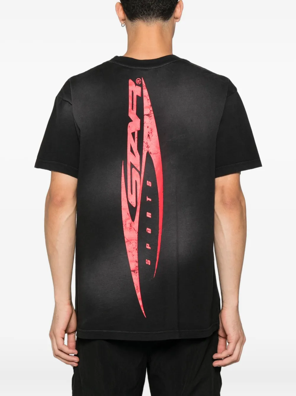 HELLSTAR graphic-print T-shirt Zwart