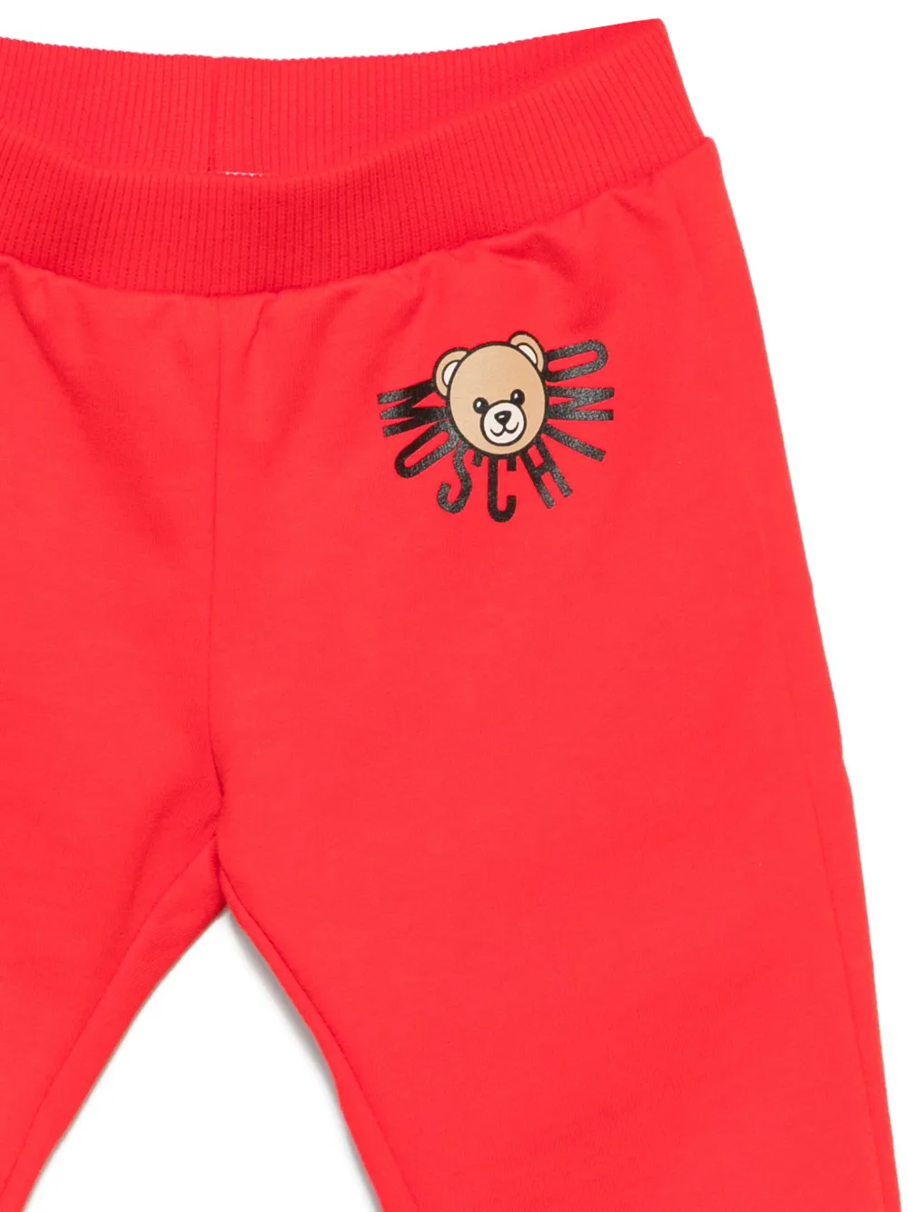 Moschino Kids Jersey trainingsbroek met teddybeerprint Rood