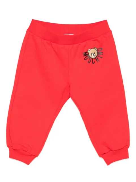 Moschino Kids Teddy Bear-print jersey track pants