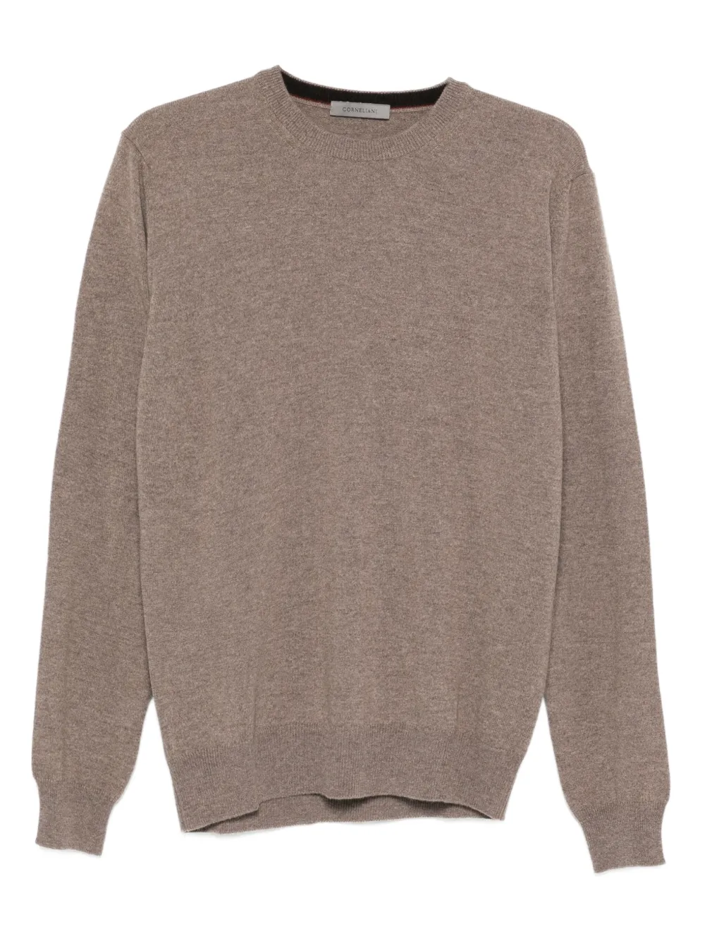 Corneliani Wollen trui met ronde hals Beige