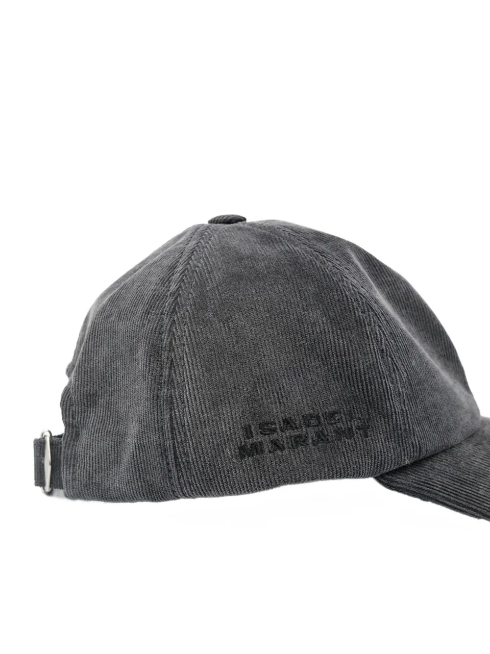 ISABEL MARANT corduroy baseball cap Zwart
