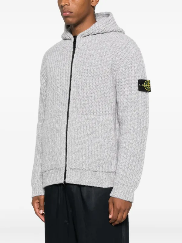 Stone Island フィッシャーマンニット カーディガン | グレー