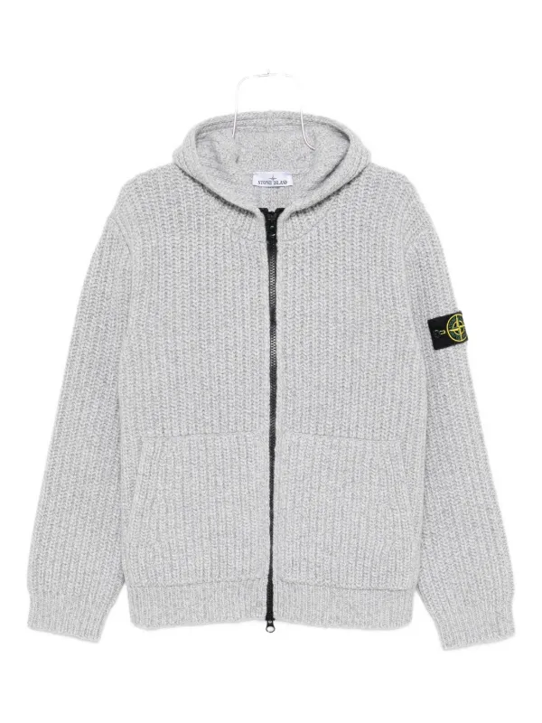 Stone Island フィッシャーマンニット カーディガン | グレー
