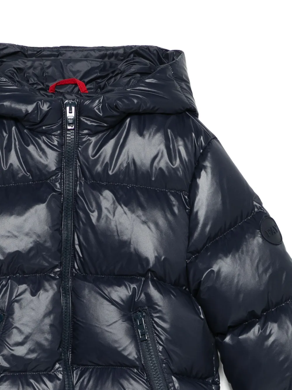 Fay Kids hooded puffer jacket Blauw