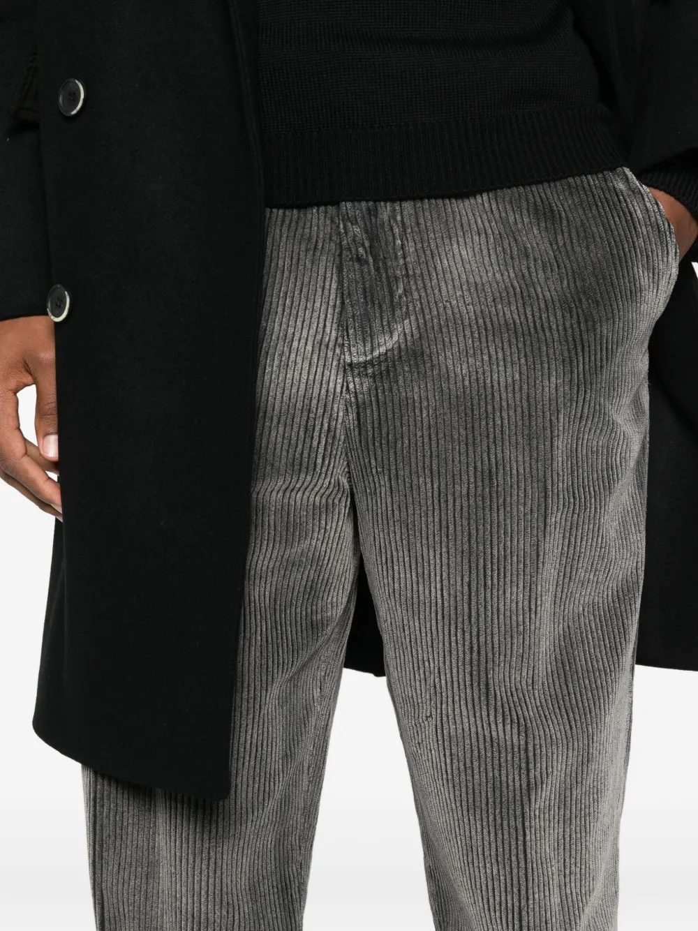 Barena ribbed corduroy trousers Zwart