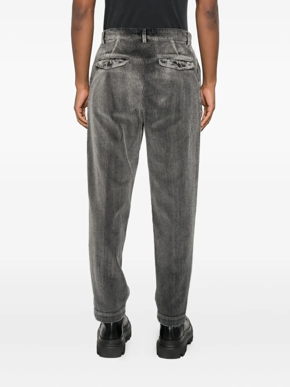 Barena ribbed corduroy trousers Zwart