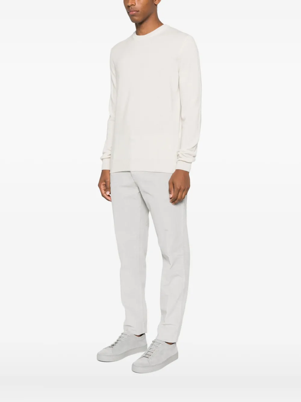 Corneliani crew-neck sweater Beige