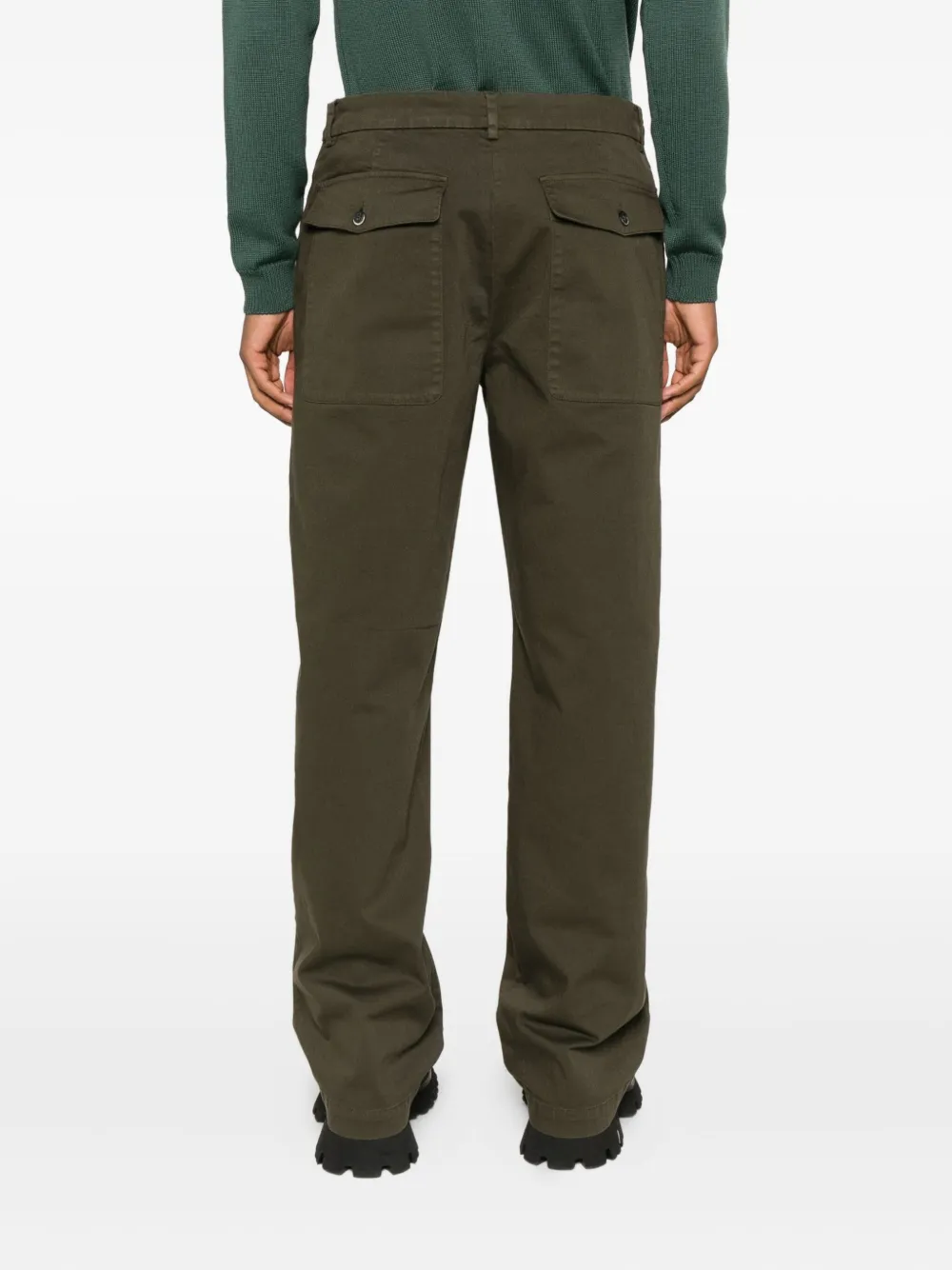 Barena button-fly trousers Groen