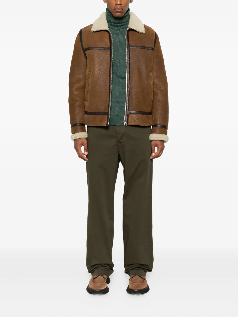 Barena button-fly trousers Groen