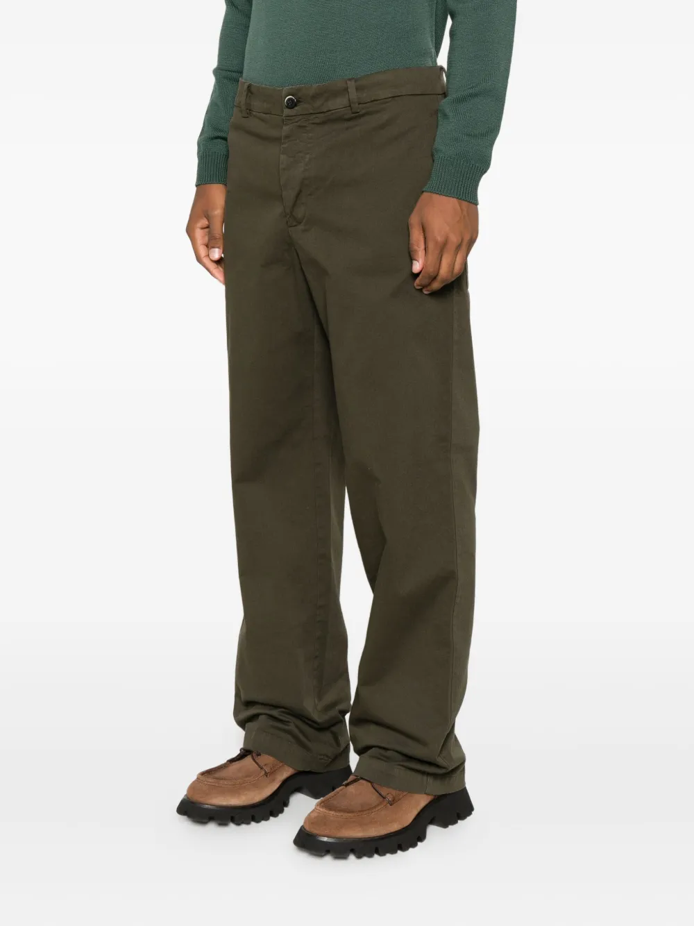 Barena button-fly trousers Groen
