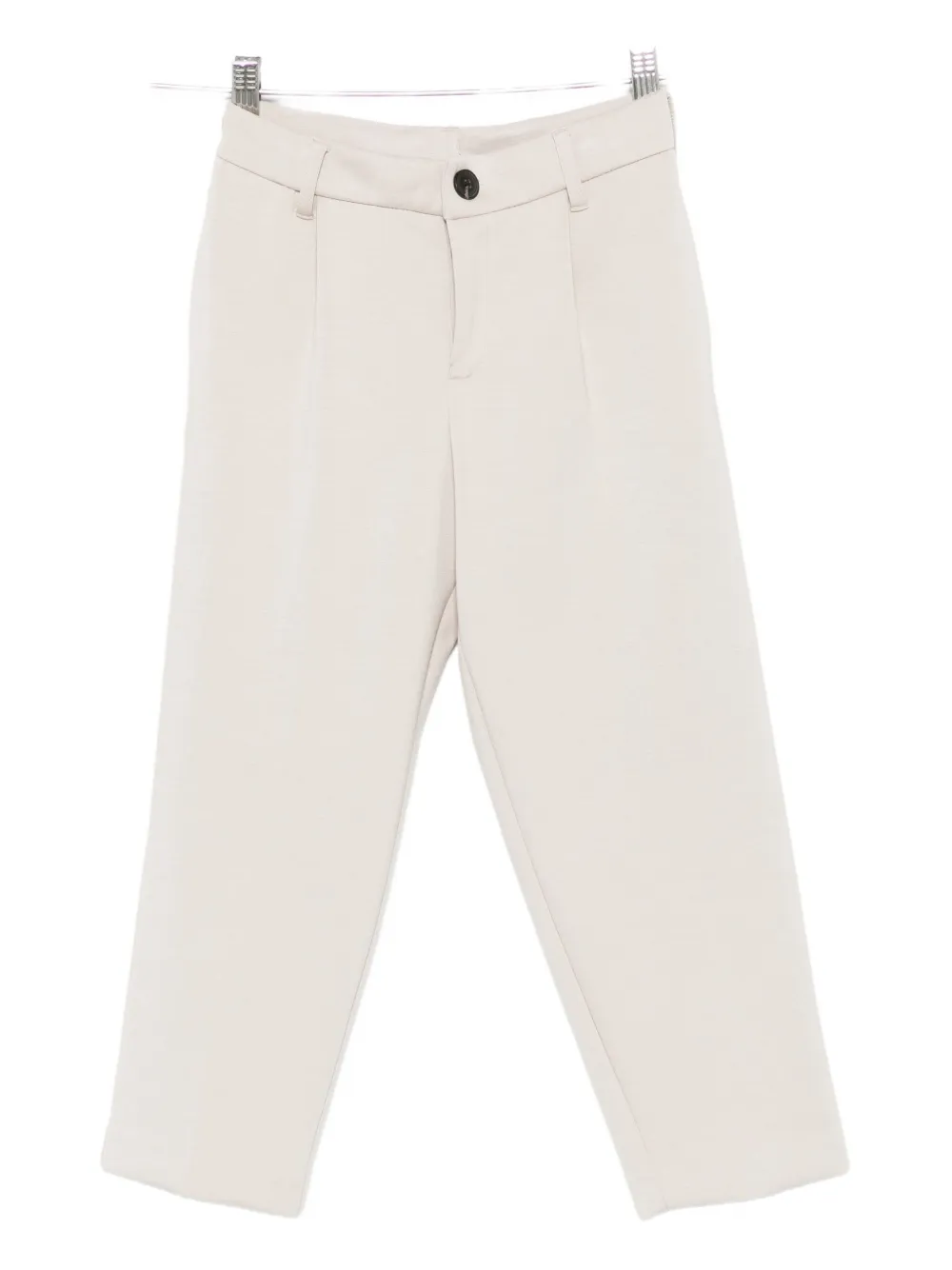 Emporio Ar i Kids logo-detail trousers Beige