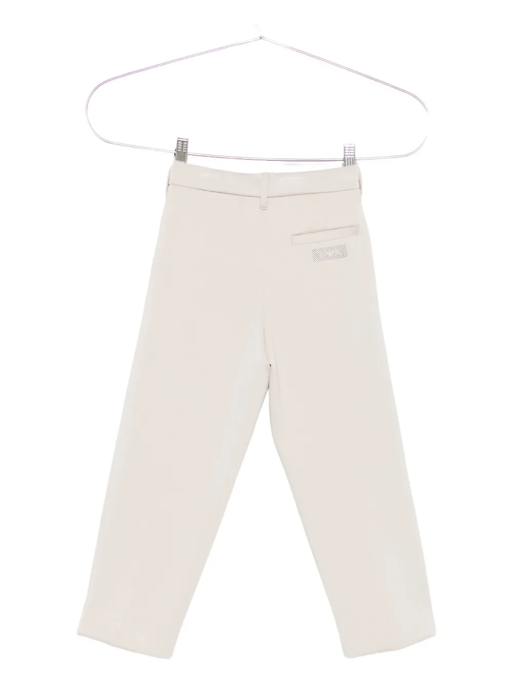 Emporio Armani Kids logo-detail trousers Beige