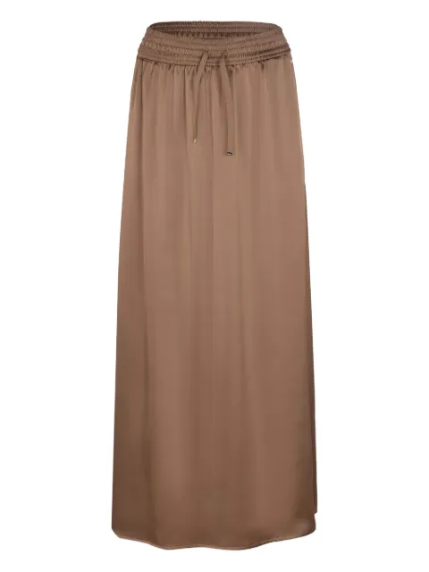 Herno elasticated-waist midi skirt