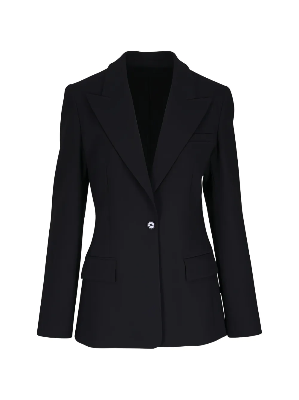 Michael Kors Peak-lapels Single-breasted Blazer In Black